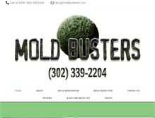 Tablet Screenshot of moldbustersllc.com